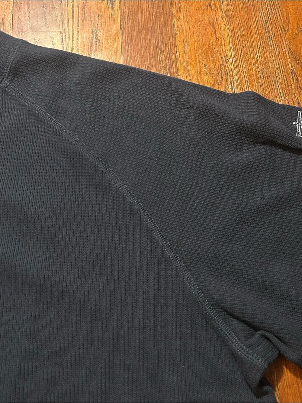 Vintage Nike Golf Swoosh Logo Ribbed Navy Blue Pullover V-neck Sweater XL NWT